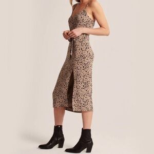 Abercrombie & Fitch Animal Print Midi Dress